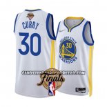 Canotte Golden State Warriors Stephen Curry NO 30 Association 2022 NBA Finals Bianco