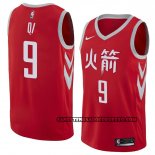 Canotte Houston Rockets Zhou Qi Citta 2018 Rosso