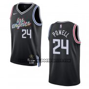 Canotte Los Angeles Clippers Norman Powell NO 24 Citta 2022-23 Nero