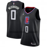 Canotte Los Angeles Clippers Russell Westbrook NO 0 Statement Nero