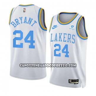 Canotte Los Angeles Lakers Kobe Bryant NO 24 Classic 2022-23 Bianco