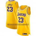 Canotte Los Angeles Lakers LeBron James NO 23 Icon Autentico Giallo