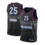 Canotte Philadelphia 76ers Ben Simmons Citta 2020-21 Nero